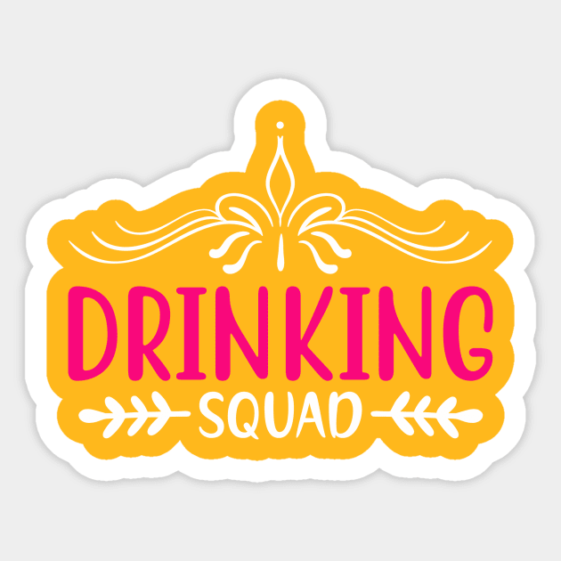 Drinking Squad Sticker by hubcon